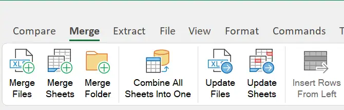 Merge Excel Files in Spreadsheet Compare